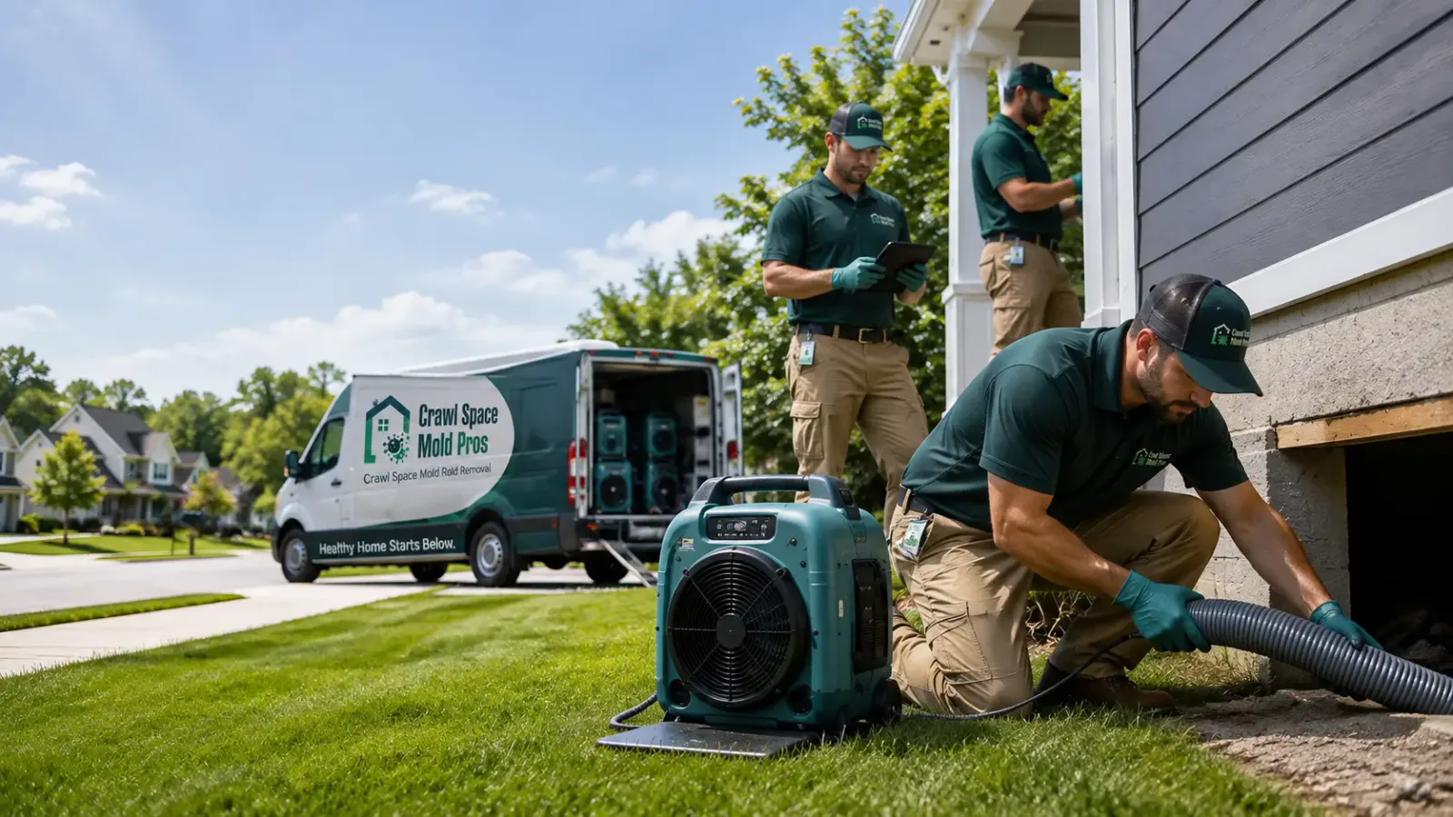 Crawl Space Mold Removal in Sayville, NY